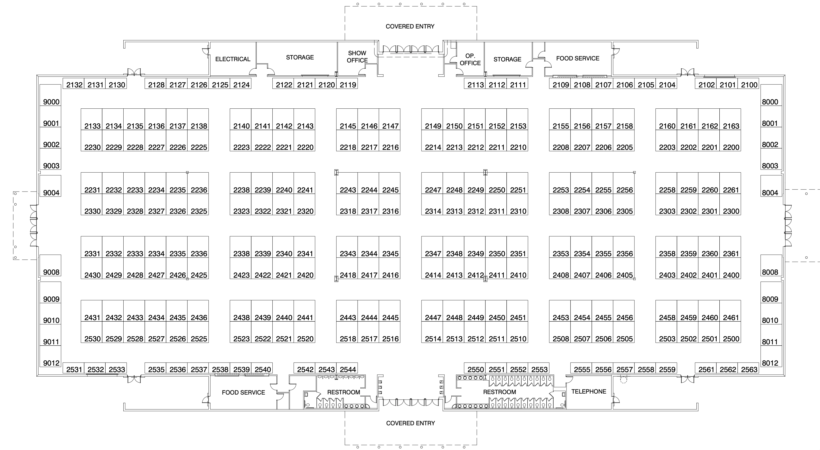 Uploaded home show floor plan used as the source for Mapboot map creation